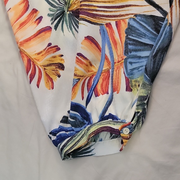 Chico's tropical print batwing blouse size 16 - Picture 5 of 6